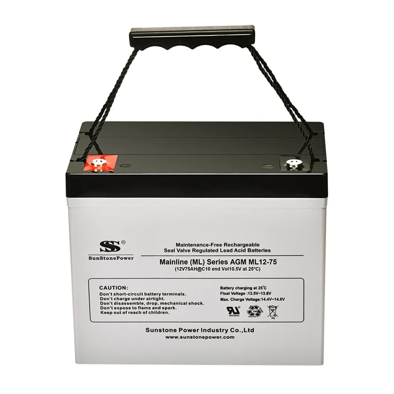 AGM аккумулятор SunStonePower ML12-75 ( 75Ач )